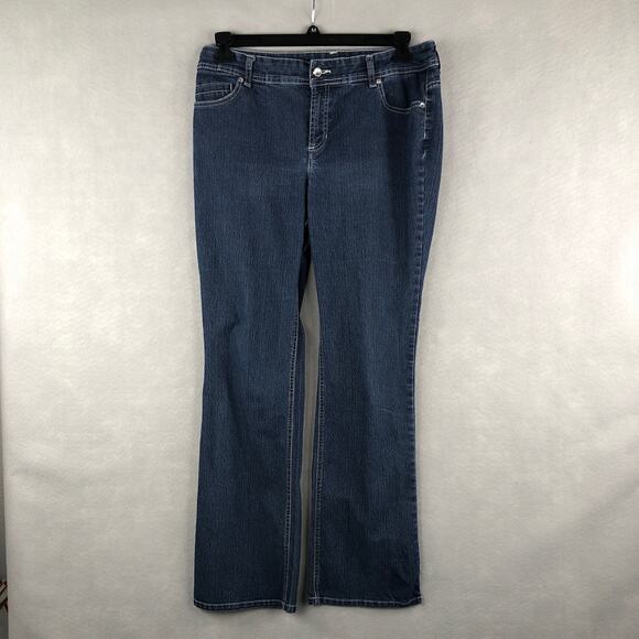Chico's Women's Size 1.5 (M/10) Straight Leg Mid-Rise Jeans - Picture 1 of 6